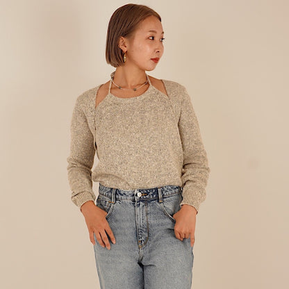Two-Piece Hanging Neck Sweater